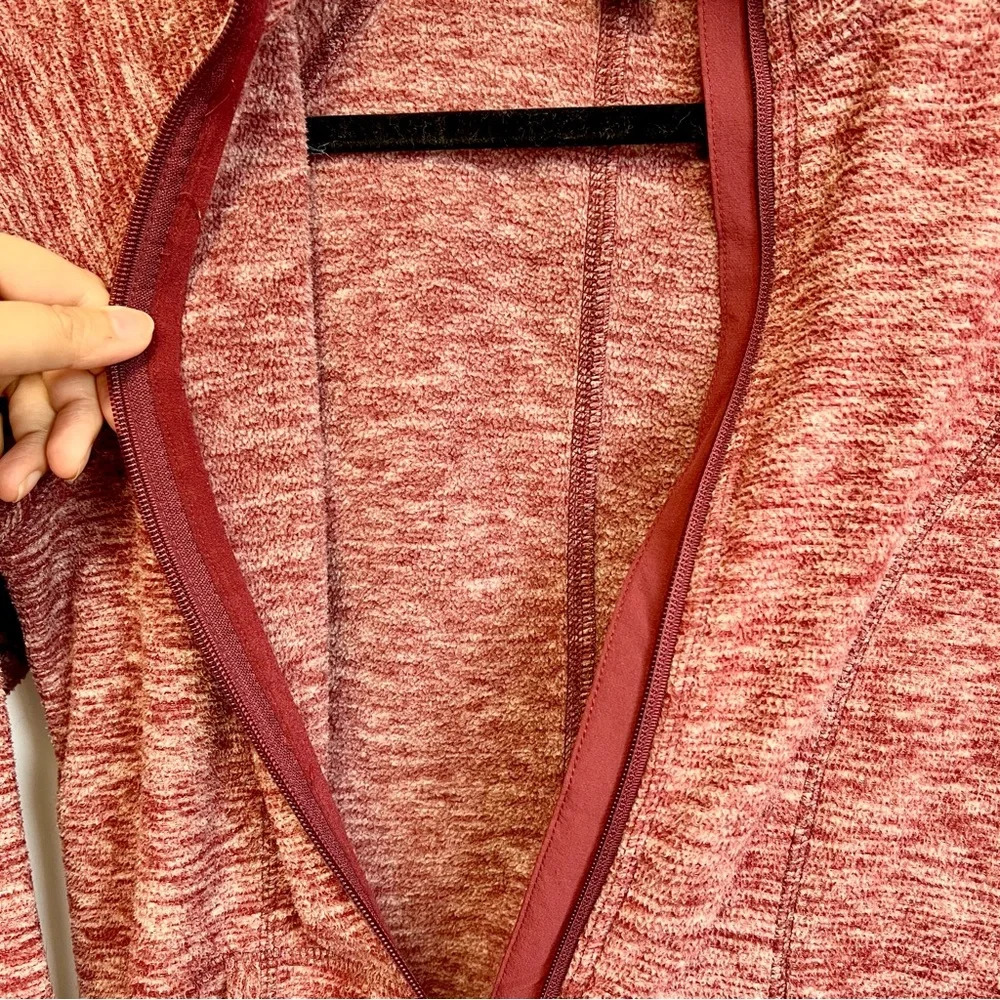 Eddie Bauer Dark Berry Burgundy RUN AROUND Quest Fleece Jacket Women Size Small - Picture 9 of 15